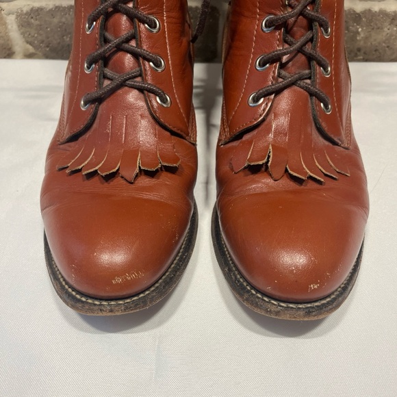 chinese dress ladies 90s Justin Lace Up Grunge Boots 7.5 8